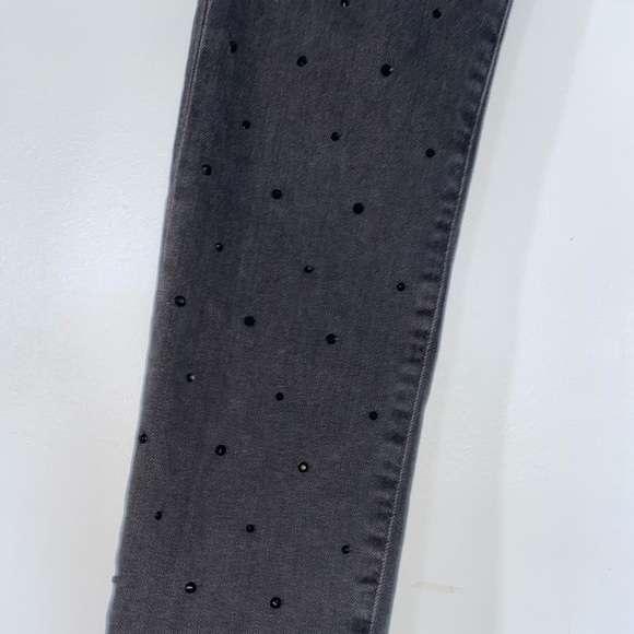 Black Rhinestone Studded Jeans - Picture 6 of 8